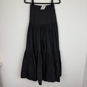 NWT Mable Lane 201 Womens Kiss Me At Midnight Pull-On Black Maxi Skirt Small